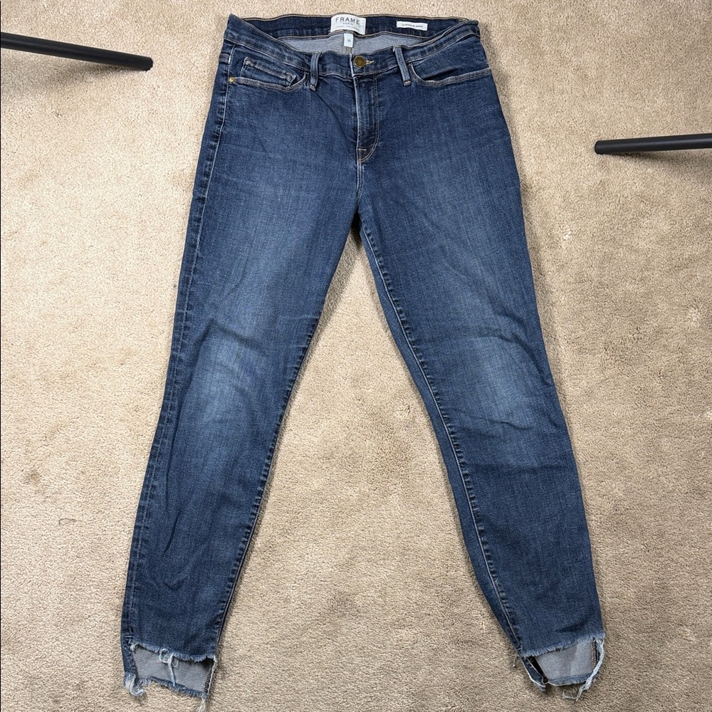 Frame Denim Indigo Skinny Jeans